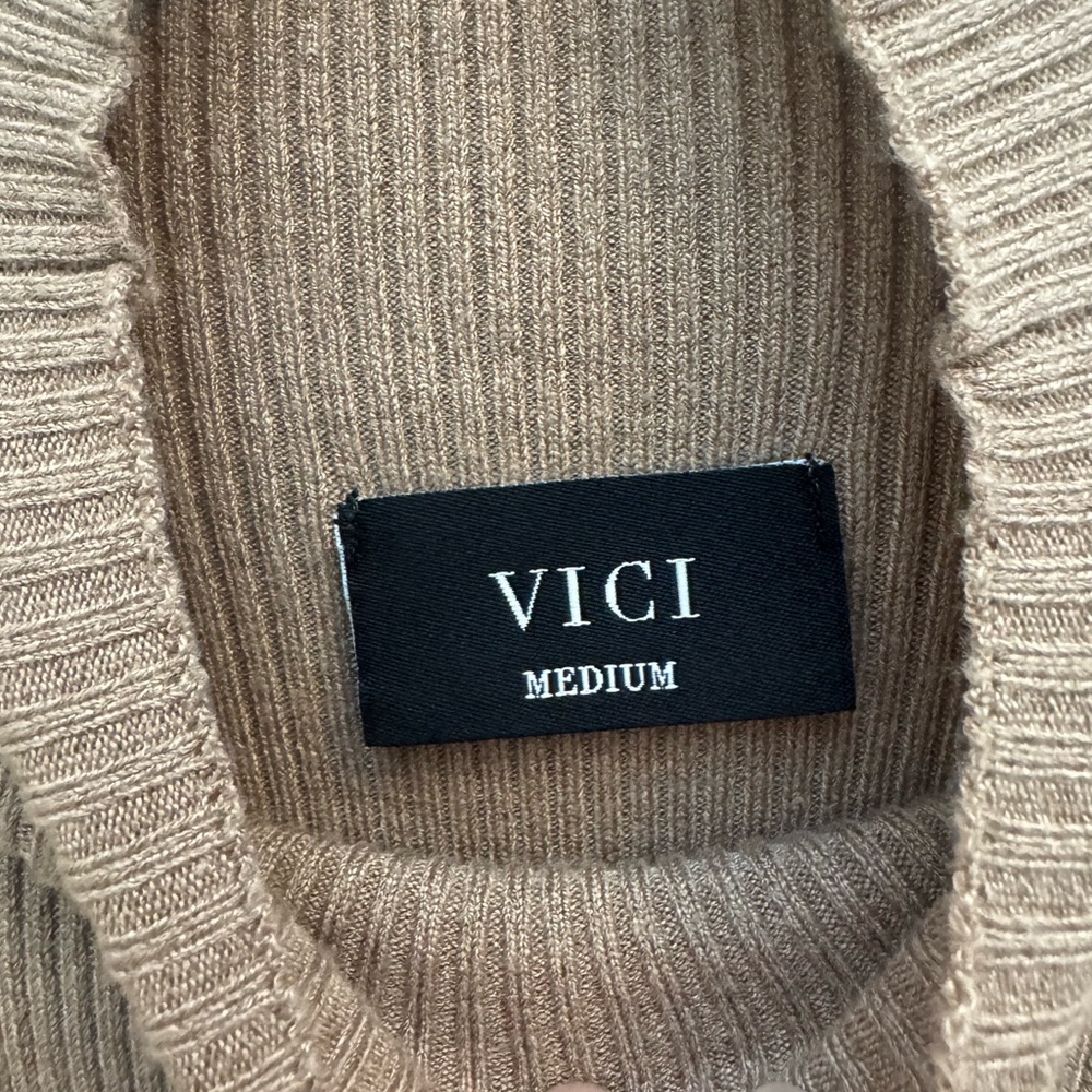 Vici Essential Mock Neck Knit Midi Dress - Picture 7 of 9